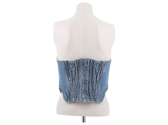 Autre Marque Corsetto in denim blu MAGDA BUTRYM - vista 2