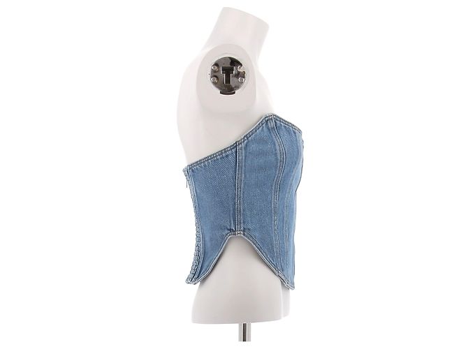 Autre Marque Corsetto in denim blu MAGDA BUTRYM - vista 3