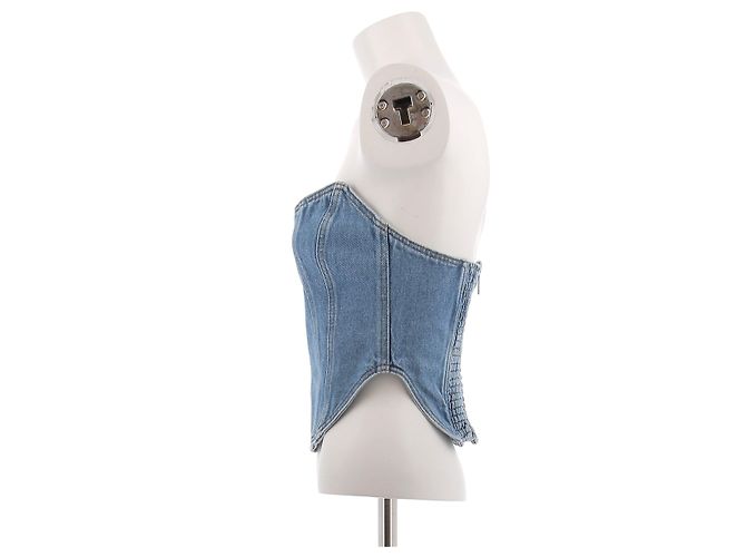 Autre Marque Corsetto in denim blu MAGDA BUTRYM - vista 4