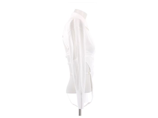 Jacquemus Camicia in cotone 'La Montagne' Bianco - vista 3