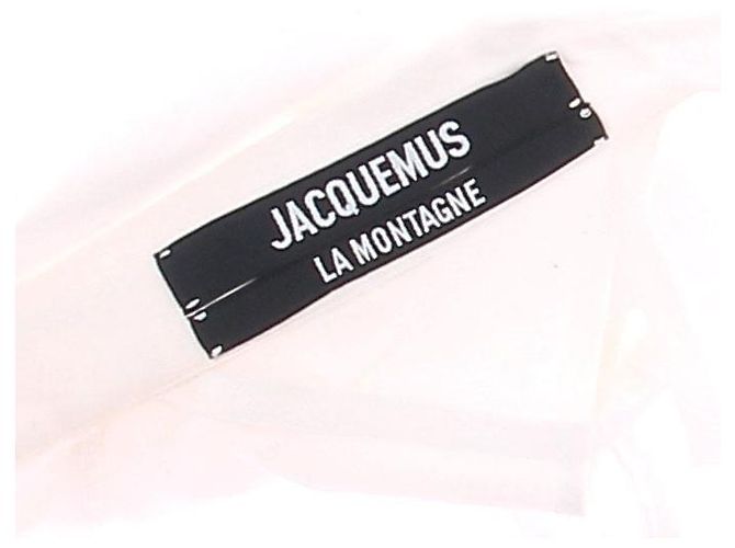 Jacquemus Camicia in cotone 'La Montagne' Bianco - vista 5