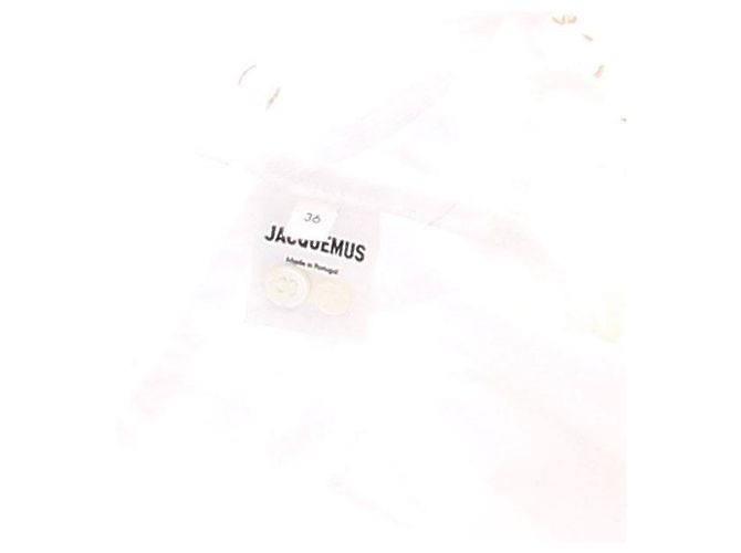 Jacquemus Camicia in cotone 'La Montagne' Bianco - vista 7