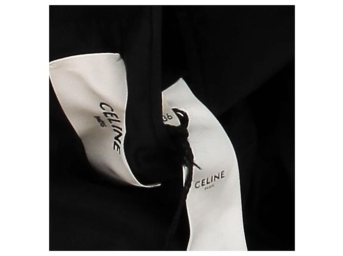 Céline Blazer bicolore in lana Nero - vista 6