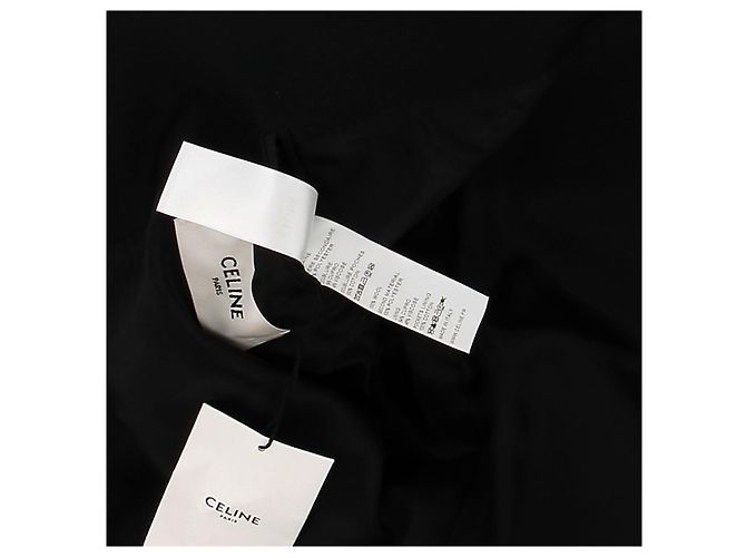Céline Blazer bicolore in lana Nero - vista 7