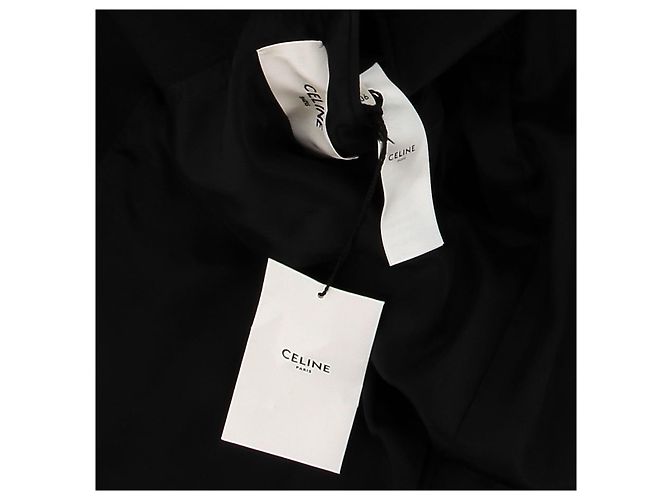 Céline Blazer bicolore in lana Nero - vista 8