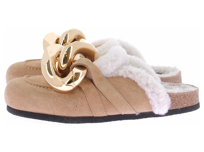 Mule JW Anderson in pelle beige Taglia 37 - vista 2