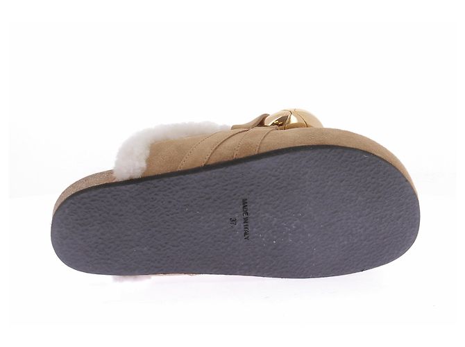 Mule JW Anderson in pelle beige Taglia 37 - vista 5