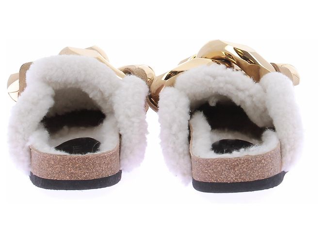 Mule JW Anderson in pelle beige Taglia 37 - vista 6