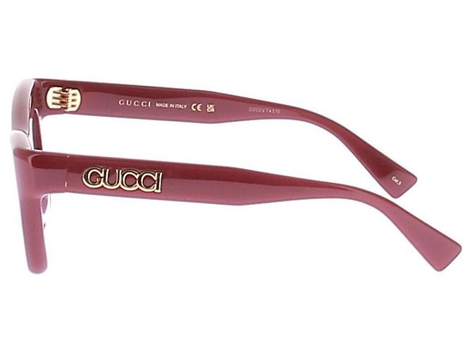 Gucci Lunettes de soleil rouges "Script" Red - view 4