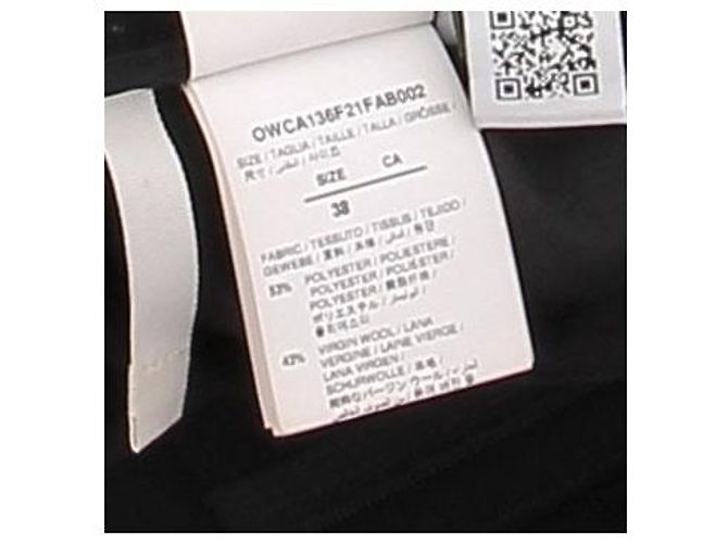 Pantaloni neri Off White Taglia 38 Nero - vista 5