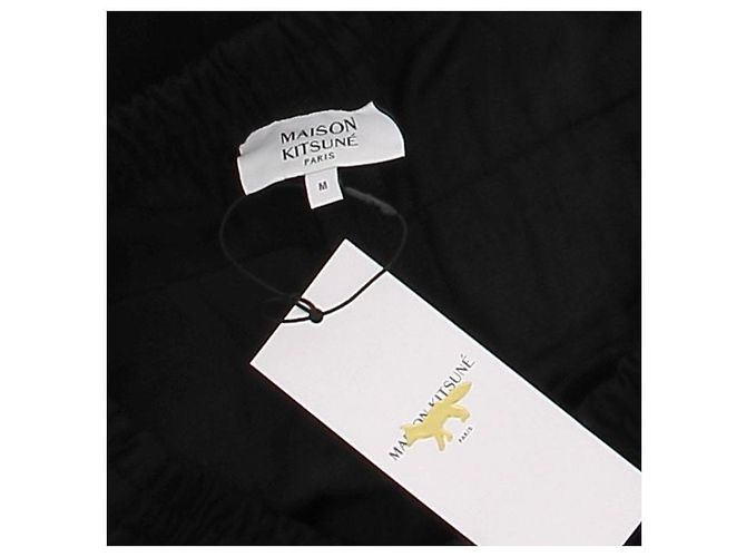Autre Marque MAISON KITSUNE Schwarze Baumwollhose M - Ansicht 6