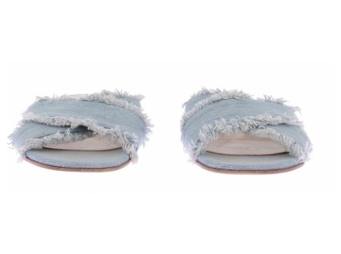 Gianvito Rossi Sandali in denim blu - vista 4