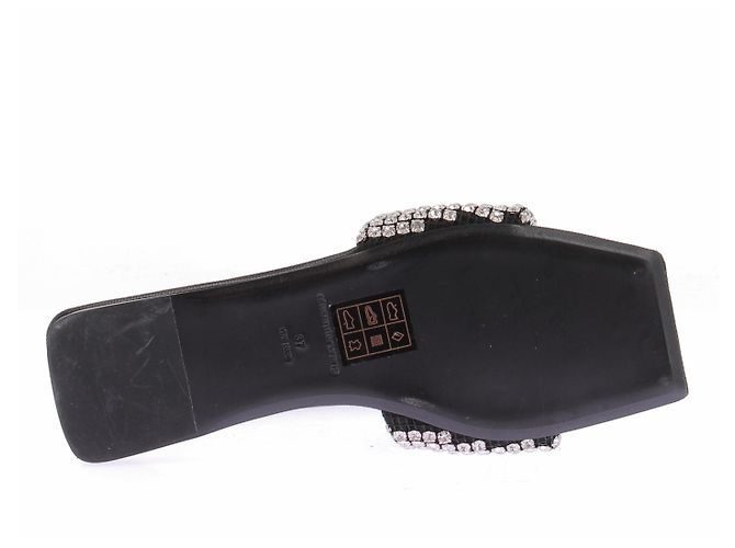 Alexander Wang Sandali neri con strass Nero - vista 7