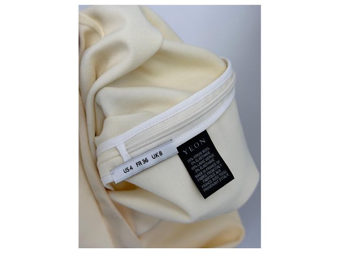 Autre Marque YEON Wollrock Creme Größe 36 Beige - Ansicht 4