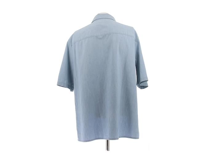 Autre Marque Camicia blu a maniche corte - vista 2