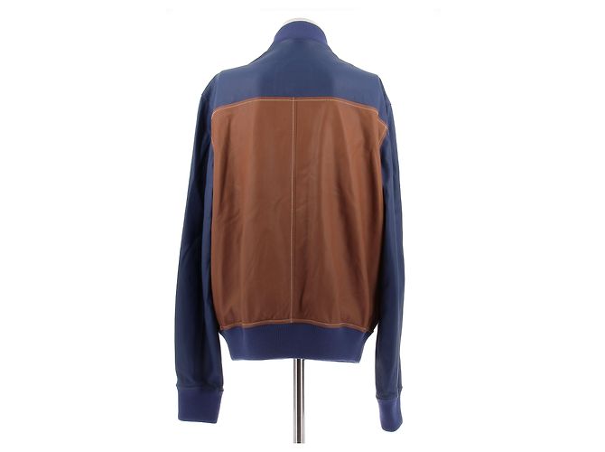 Loewe Lederjacke blau und braun - Ansicht 2