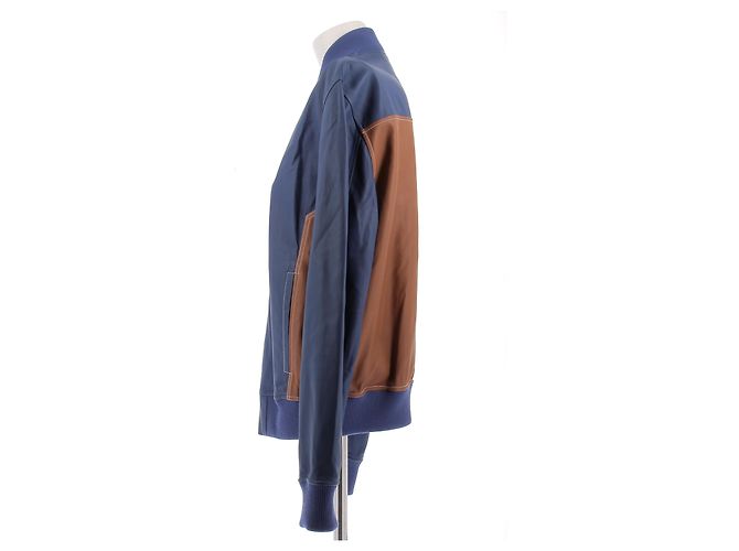 Loewe Lederjacke blau und braun - Ansicht 4