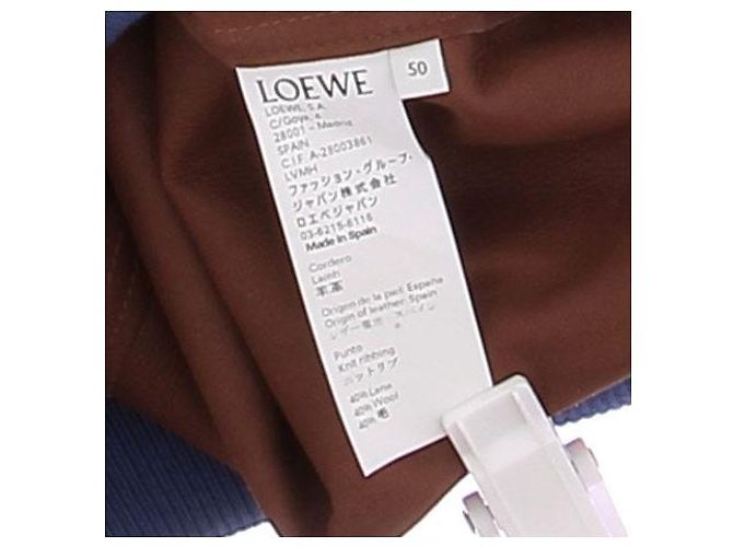 Loewe Lederjacke blau und braun - Ansicht 5