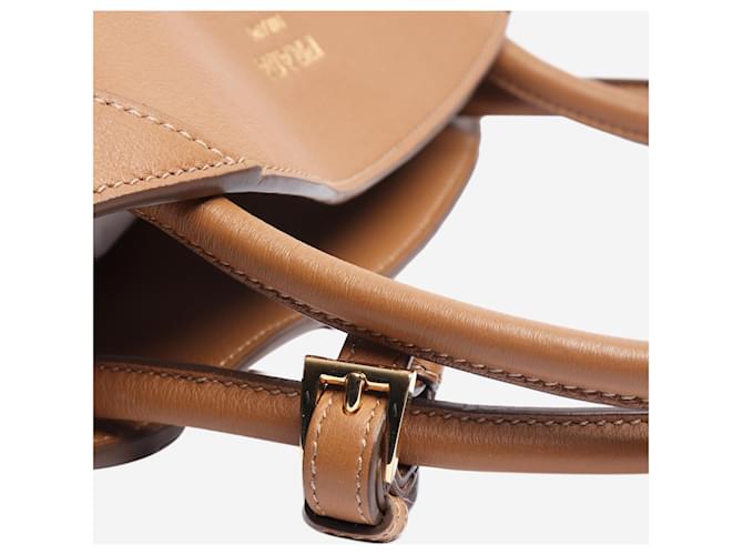 Prada Borsa a tracolla in pelle marrone - vista 5