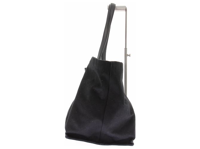 Borsa tote in tela nera The Row Nero - vista 4