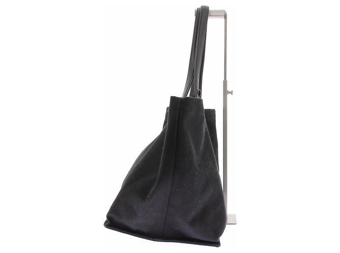 Borsa tote in tela nera The Row Nero - vista 5