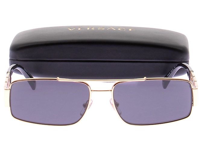 Versace Gafas de sol en metal dorado - vista 7