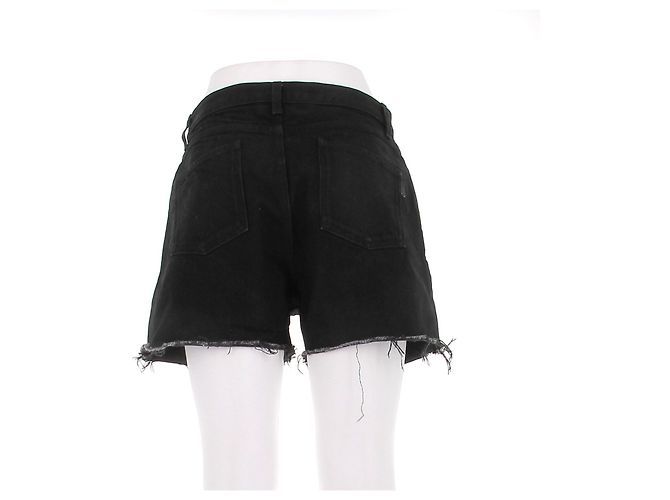 Shorts de mezclilla negros Saint Laurent - vista 2