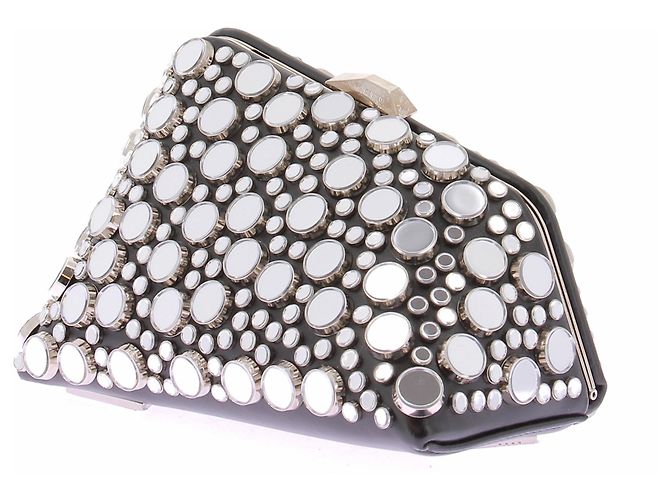 Attico Pochette con ornamenti a specchio Argento - vista 2
