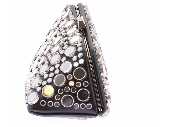 Attico Pochette con ornamenti a specchio Argento - vista 3