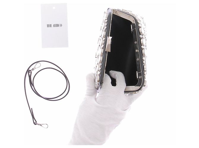 Attico Pochette con ornamenti a specchio Argento - vista 6