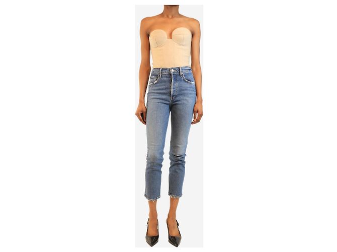 Agolde Vaqueros slim azules - talla UK 6 - vista 2