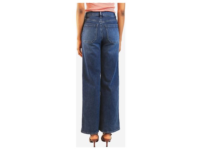Frame Denim Blue Le Slim Palazzo Jeans - Größe UK 6 Blau - Ansicht 3