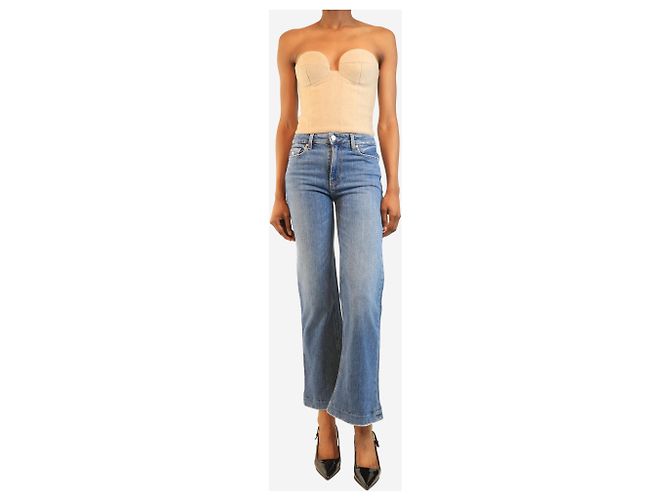 Paige Jeans Blue Leenah wide-leg jeans - size UK 6 - view 2