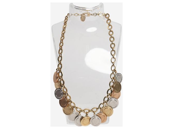 Versace Collar con colgante de moneda de oro Dorado - vista 2