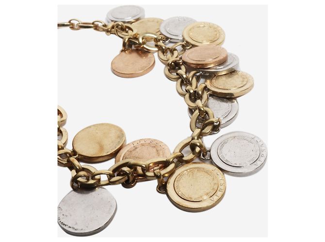 Versace Collar con colgante de moneda de oro Dorado - vista 4