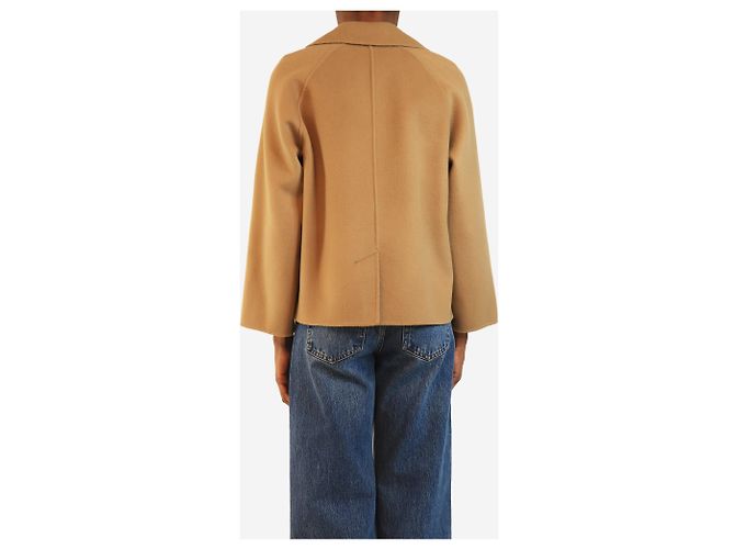 Weekend Max Mara Camel double-breasted wool peacoat - size UK 2 - view 2