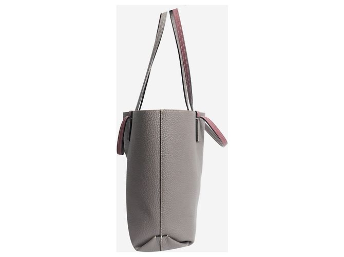 Moynat Grauer Leder-Tote-Bag - Ansicht 2