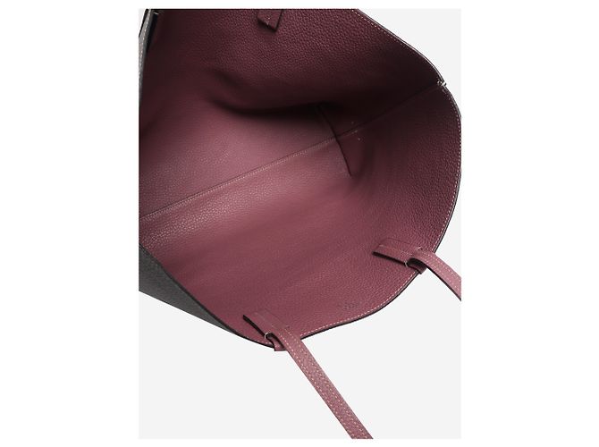 Moynat Grauer Leder-Tote-Bag - Ansicht 5