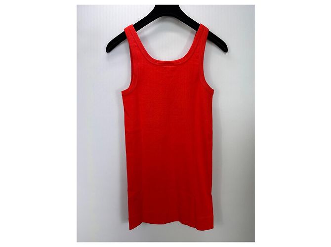 By Malene Birger Top de tirantes de algodón rojo Roja - vista 3