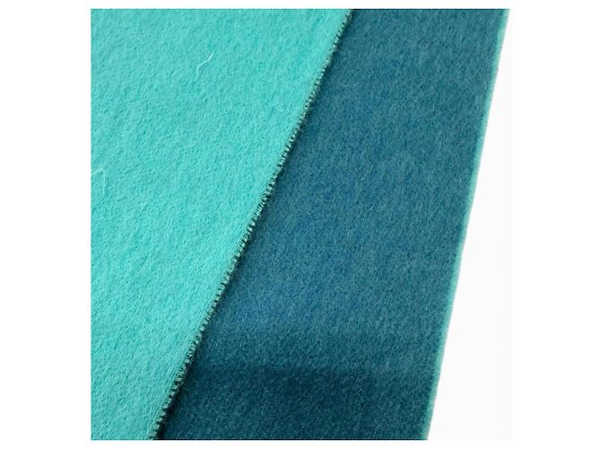 Stola in cashmere color turchese Hermès - vista 4