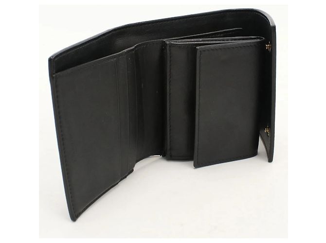 Céline Celine Tri-fold Wallet Black - view 4