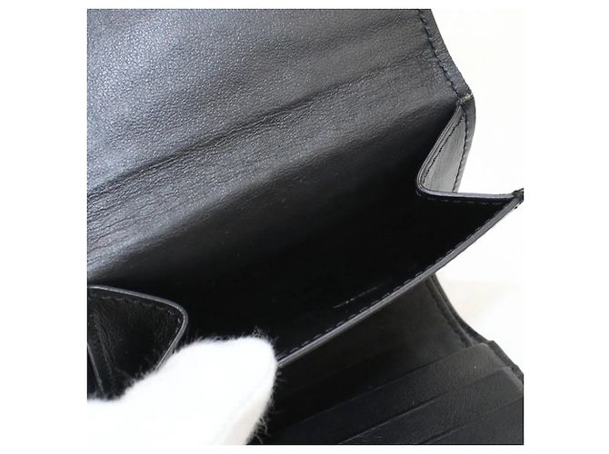 Céline Celine Tri-fold Wallet Black - view 6