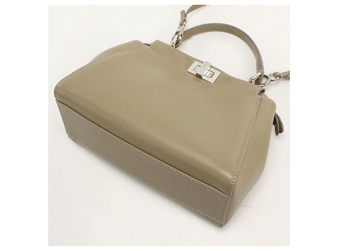Borsa Fendi 2WAY Peekaboo Beige - vista 2