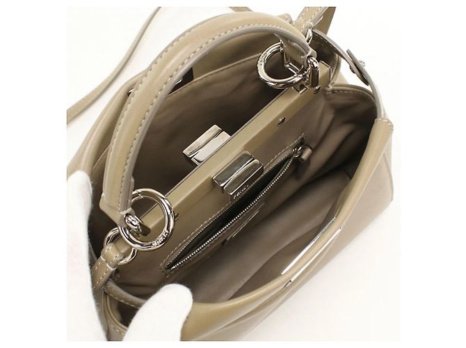 Borsa Fendi 2WAY Peekaboo Beige - vista 3