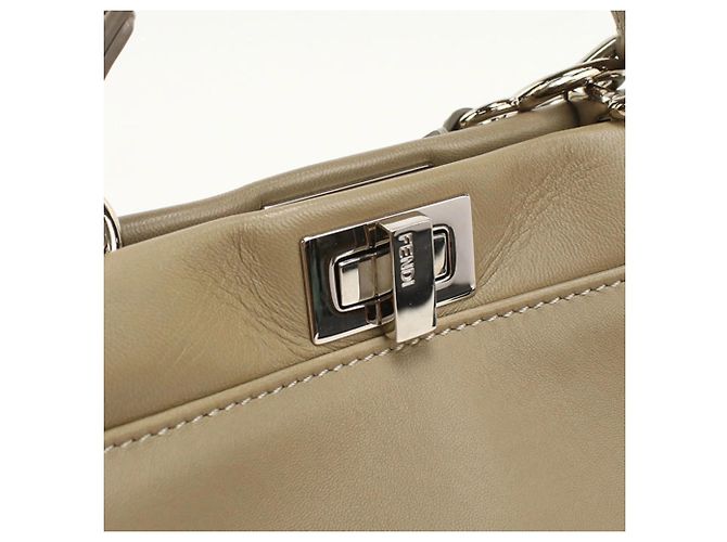 Borsa Fendi 2WAY Peekaboo Beige - vista 4