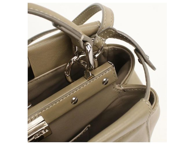 Borsa Fendi 2WAY Peekaboo Beige - vista 6