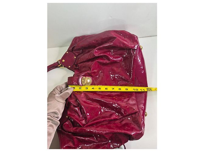 Louis Vuitton Monogram Vernis Reade Borsa Tote Bordò - vista 11