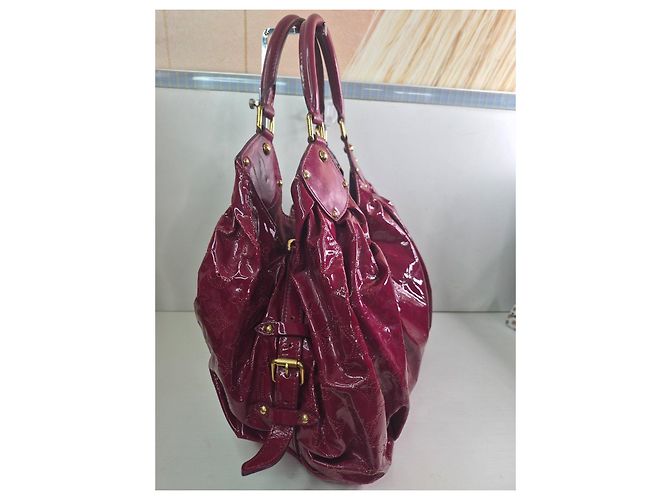 Louis Vuitton Monogram Vernis Reade Borsa Tote Bordò - vista 3
