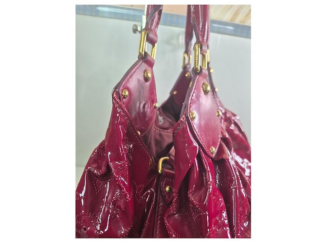 Louis Vuitton Monogram Vernis Reade Borsa Tote Bordò - vista 4