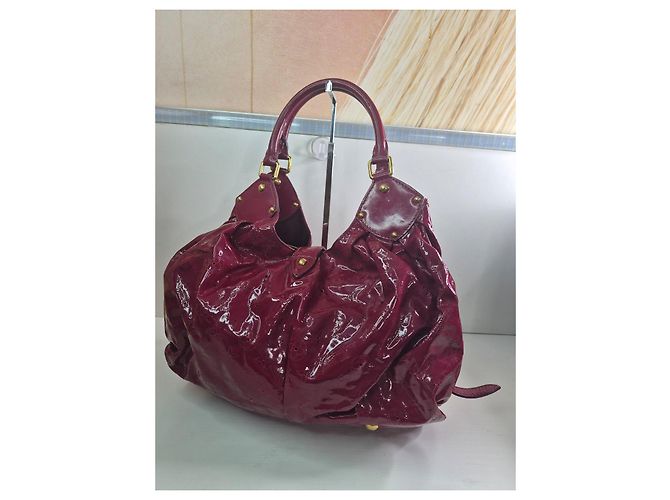 Louis Vuitton Monogram Vernis Reade Borsa Tote Bordò - vista 5